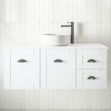 Victoria 1200mm White Wall Hung Single Vanity Unit